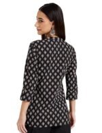 Women's Printed Regular Cotton Short Kurti - Image 3