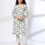 Women Floral Print Straight Kurta