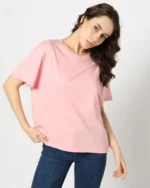Women Regular Fit Crew-Neck Cotton T-Shirt - Image 2