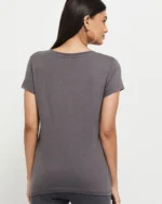 Women Printed Regular Fit Round-Neck T-Shirt - Image 3