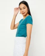 Women Printed Round Neck T-Shirt - Image 3