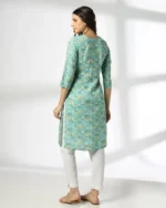 Women Printed Straight Kurta - Image 3