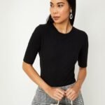 Striped Crew-Neck Top
