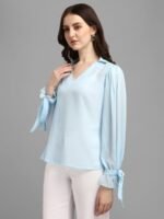 Baby Blue Women's Tops - Image 4