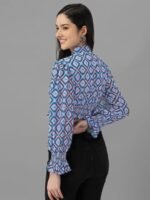 Crop Tops for Women Western Wear Blue - Image 3