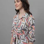 DRESSES FOR WOMEN WESTERN WEAR GEOMETRICAL PRINT