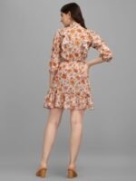Yellow Floral Women's Dress - Image 5
